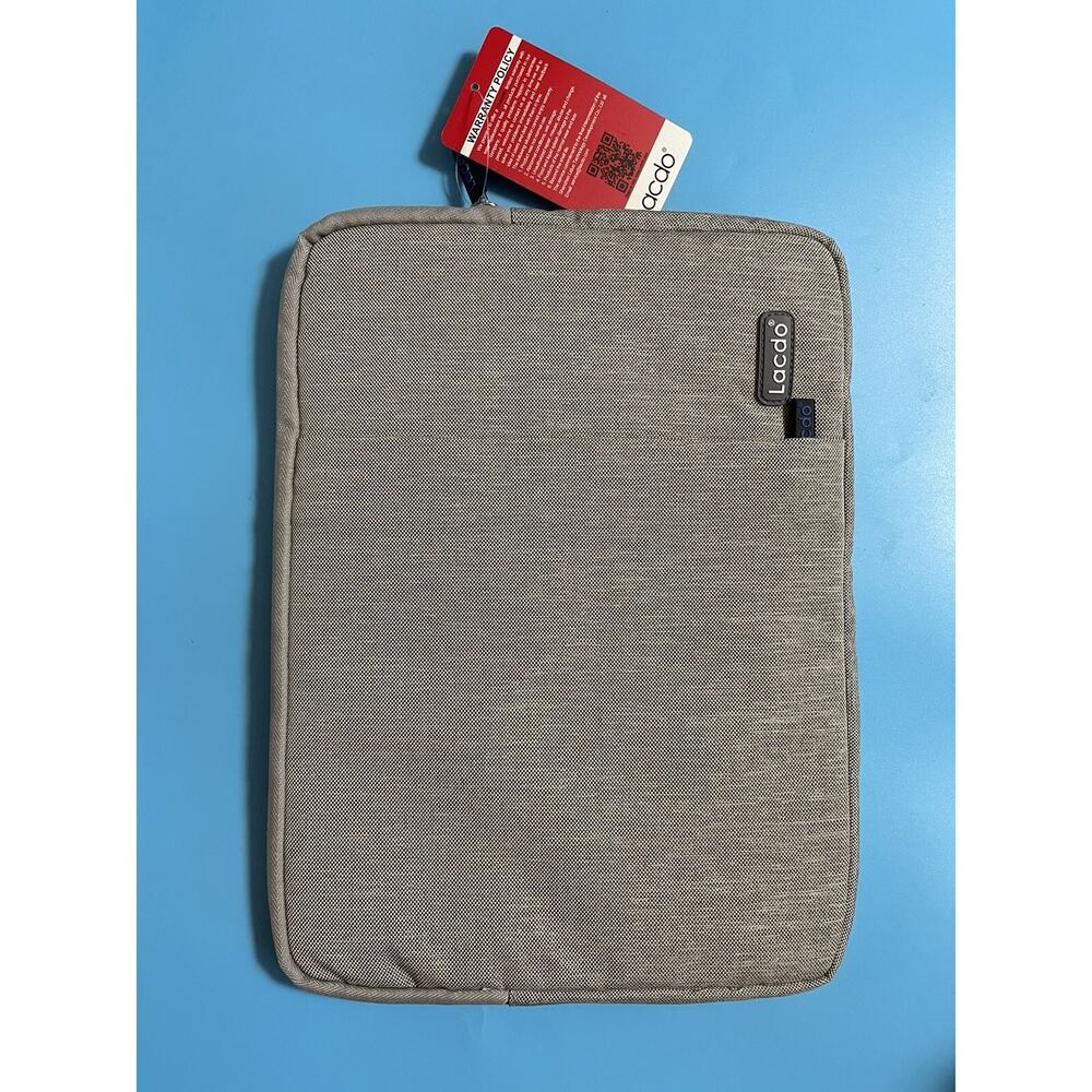 Lacdo Laptop Case Canvas NEW 12.5" x 9" Gray